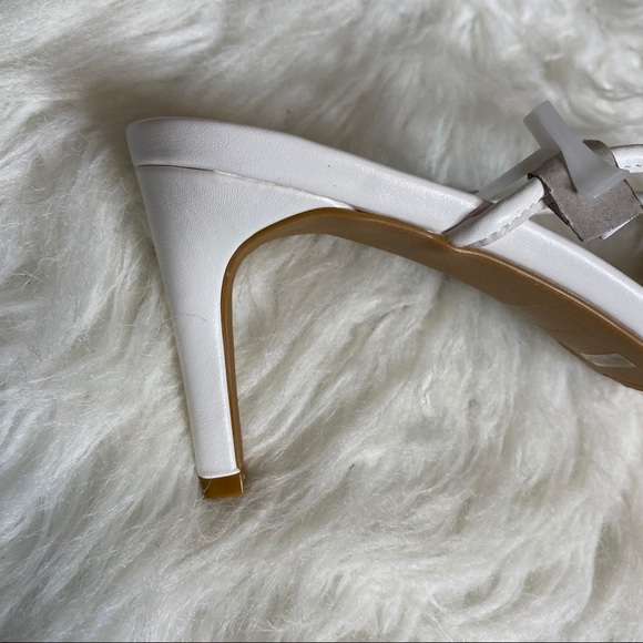Lulus Norah Square Toe High Heel Sandals White - Picture 13 of 16